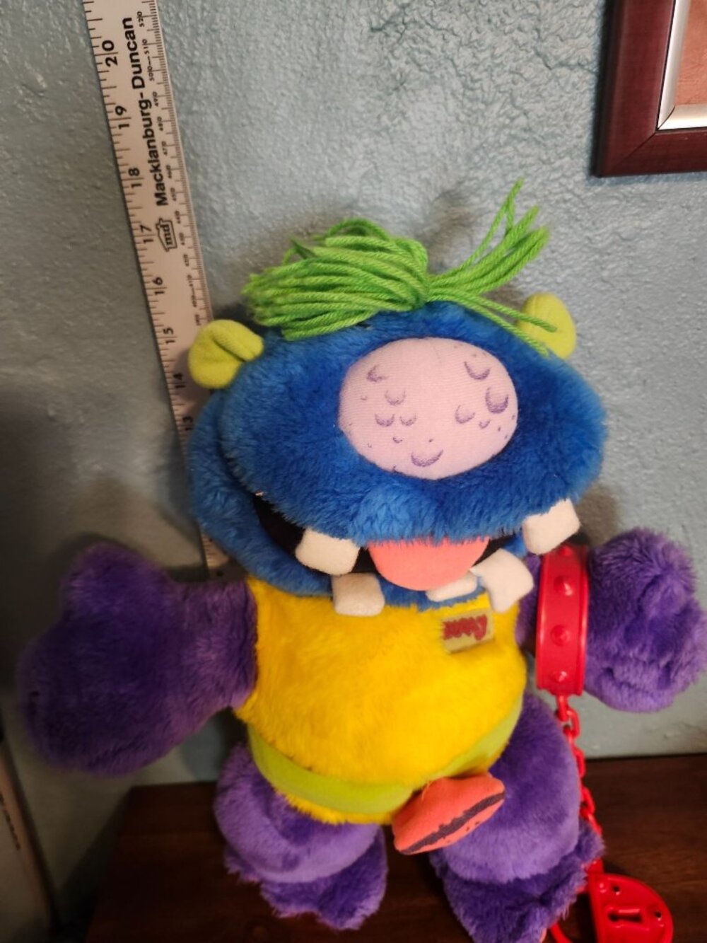 Vintage Plush 1986 Zugly Hug a Monster with Breakaway Chain by Marchon - Picture 10 of 10